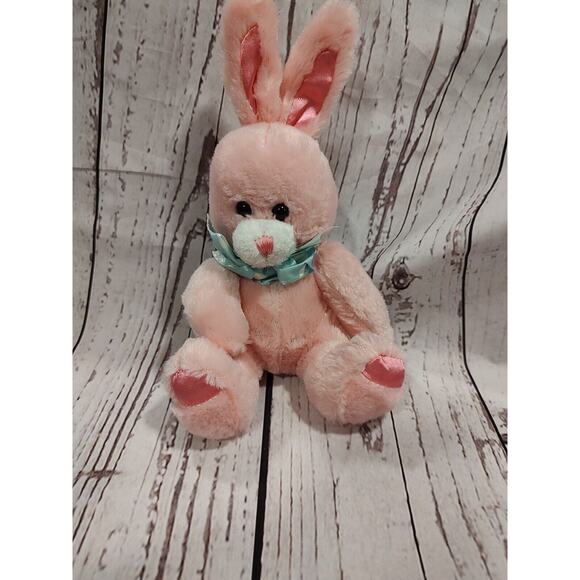 Pink Color Bunny Plush Rabbit Stuffed Animal 9"Easter plush - Picture 1 of 7